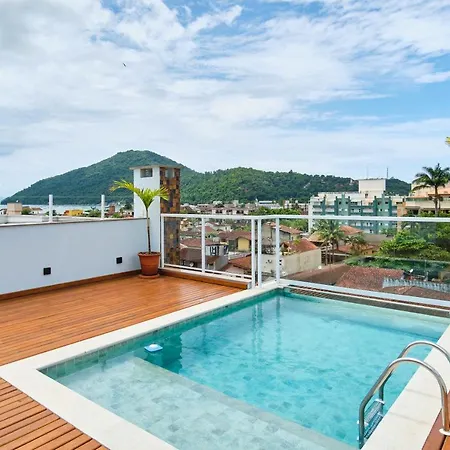 Novo 300M Da Orla Em Ubatuba - Wi-Fi E Piscina Apartment Exterior photo